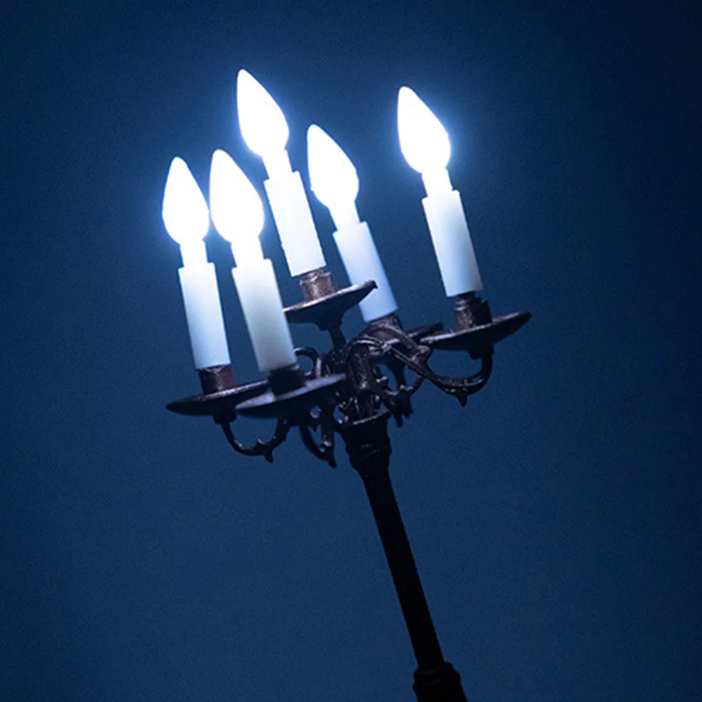 

Miniature Candlestick Light Miniature House Decor Mini House Holder