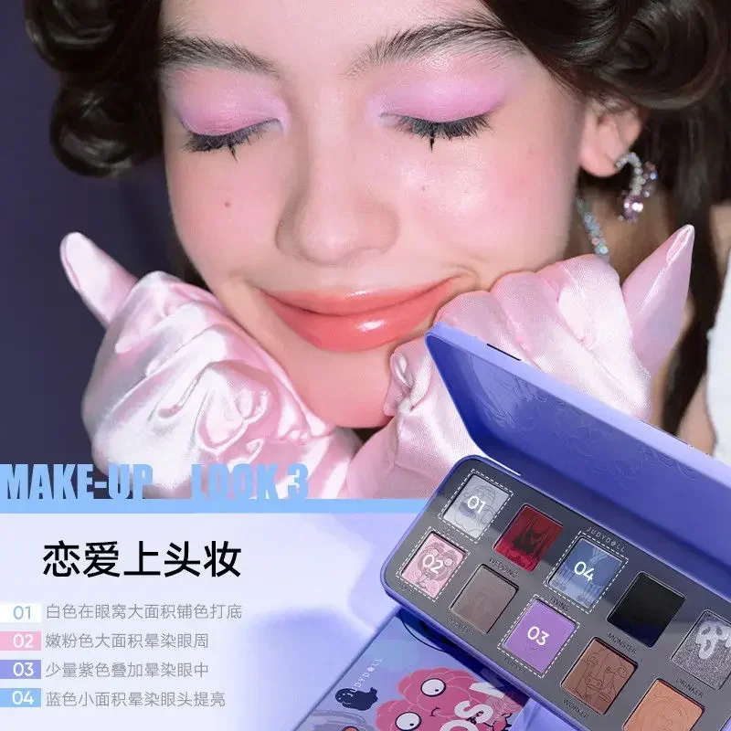 Judydoll Halloween Limited 10 цветов пластина для теней век фиолетовый синий темный ретро