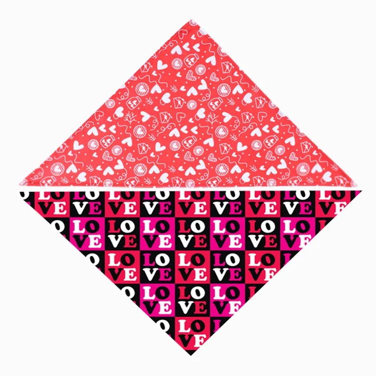 

New Fashion Valentine's Day Pet Triangle Scarf Multi-color Design Dog Saliva Towel Cat Dog Decoration Accessories Pet Supplies