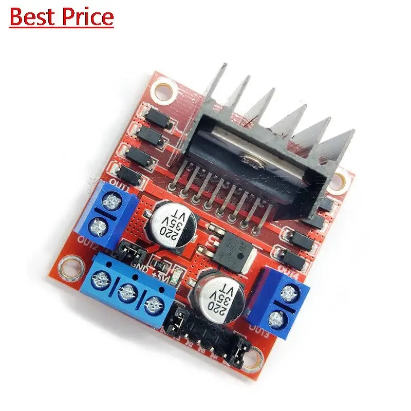 

50Pcs New Dual H Bridge DC Stepper Motor Drive Controller Board Module L298N For Arduino Smart Car Robot