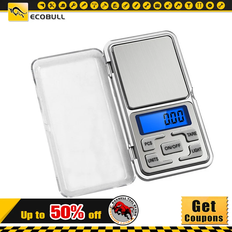 

500g x 0.01g Mini Presicion Pocket Electronic Digital Scale for Gold Jewelry Balance Gram Scales