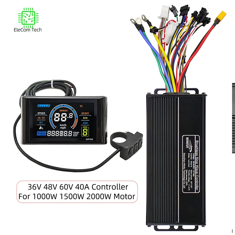Sw900 Pinout Контроллер SW900 для электровелосипеда | AliExpress