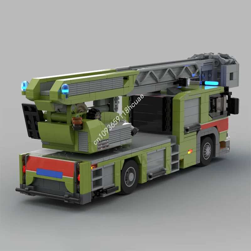 816 шт. Moc Scania L360 с марорусным проигрывателем лестница инженерная сверхмощная