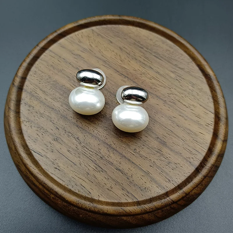 Серьги JICAI с двойным жемчугом для женщин модные элегантные милые серьги