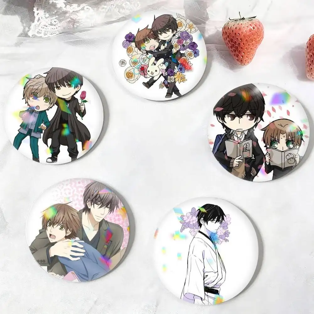 Фото Значки BL Comic S-Sekaiichi H-Hatsukoi 25, 32, 44, 58, 75 мм, персонализированные круглые броши-пины, аксессуар, подарок №1