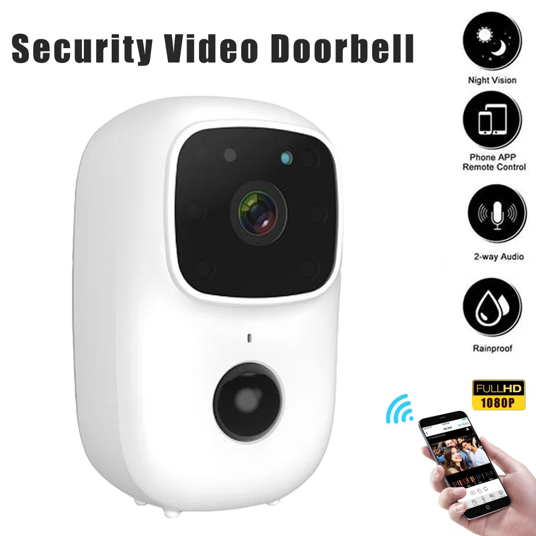 

Wireless WiFi Outdoor Doorbell HD Camera Security Door Bell Voice Change Night Vision Video Intercom Home Monitor Door Phone