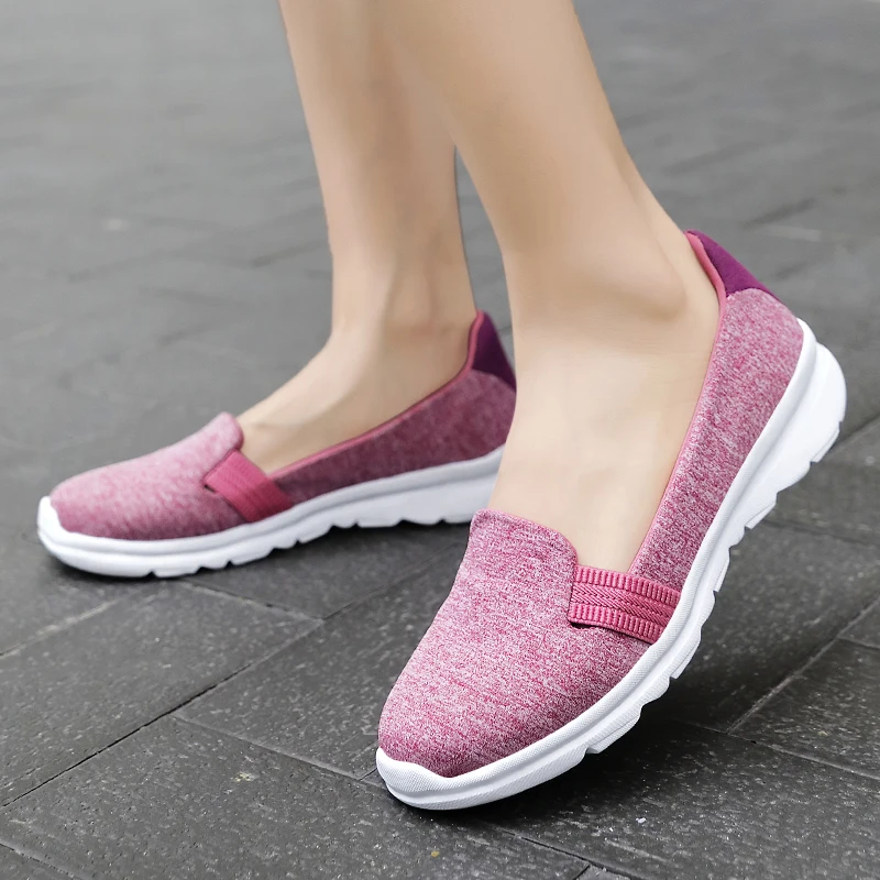 Women Casual Loafers Lightweight Women Slip-on Ballerines Flats Soft Comfortable Mother  Nursing Shoes Loafers Non-slip