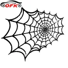 Виниловая наклейка с мультяшными персонажами, паутина, автомобильная наклейка, черныесеребряные аксессуары, 20*17,8 см