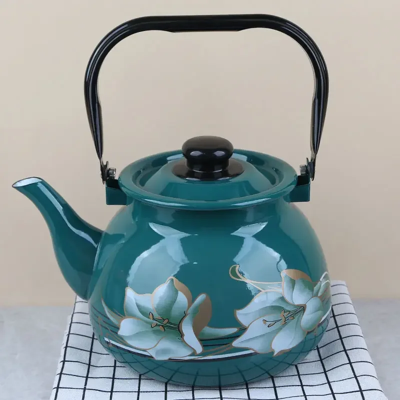 Эмалированный кухонный чайник большой емкости л молочный кувшин устойчивый к