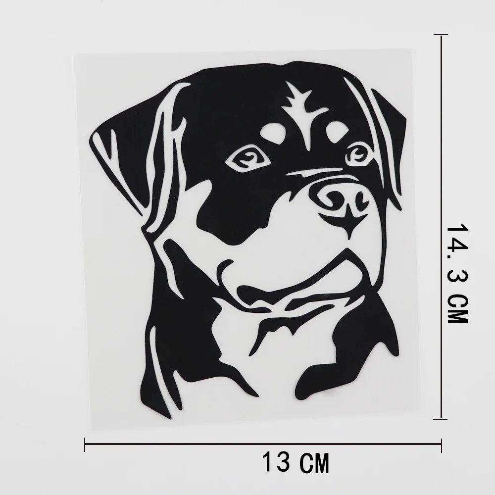 

Водонепроницаемый декоративный виниловый стикер для автомобиля Rottweiler, черный/серебристый, 13 см x см