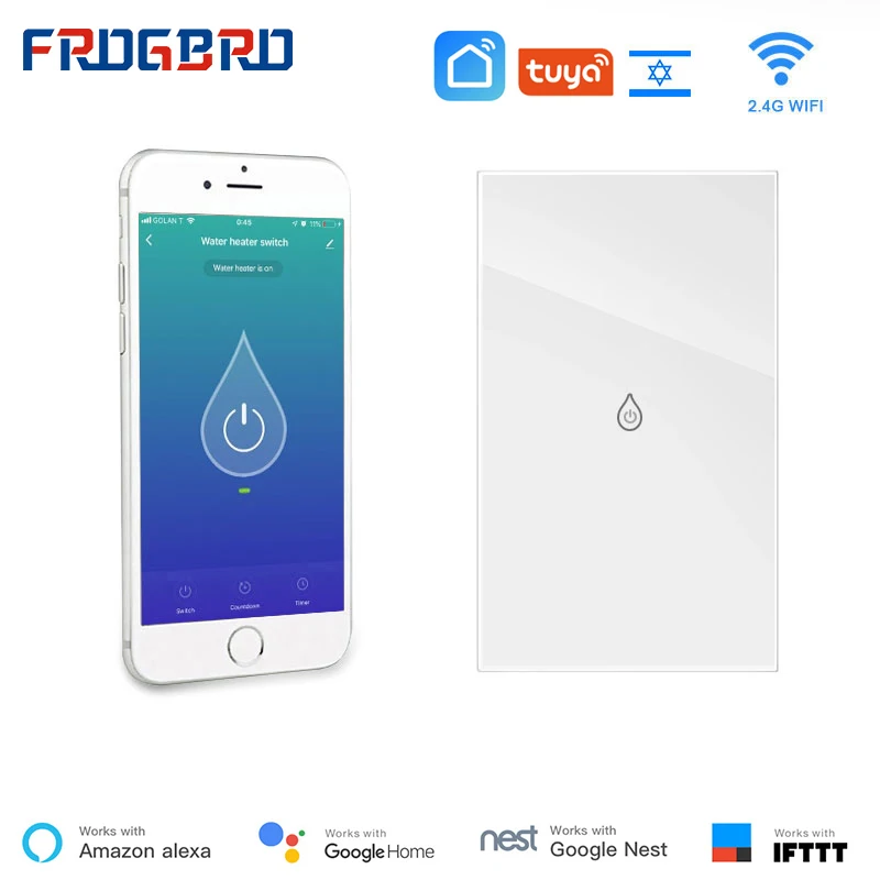 

Wifi Boiler US EU Smart Switch Water Heater Switches Voice Remote Control Touchless Timer smart house Alexa Google Home tuya