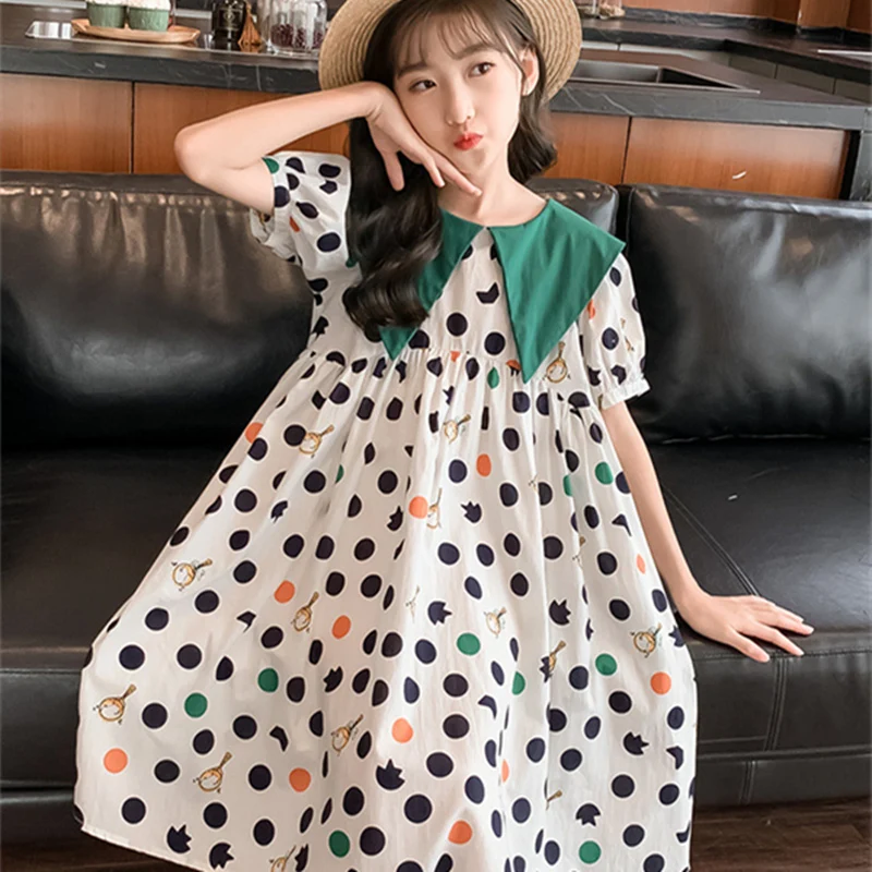 

Girl Dress Party Evening Gown Cotton Skirts 2022 Long Spring Autumn Flower Girl Dress Vestido Robe Fille Beach School Kids Baby