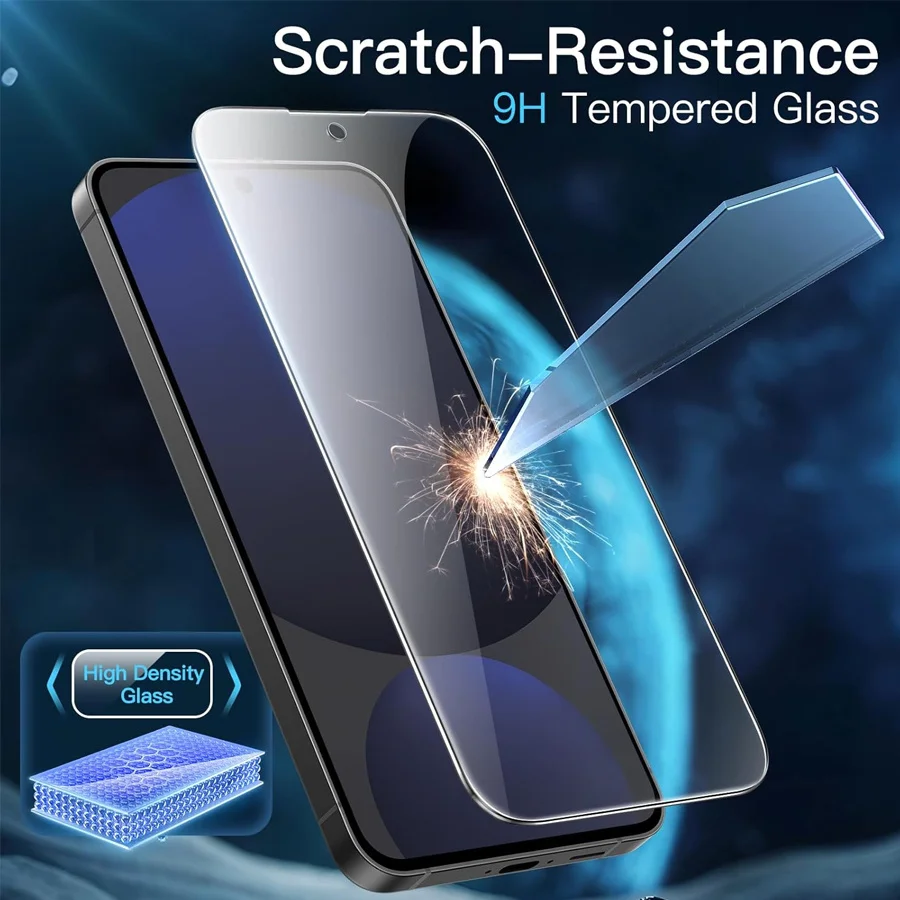 Фото 3 шт. чехол из закаленного стекла для Samsung Galaxy S24 FE, прозрачное стекло Sumsung S 24FE 24 FE S24FE 5G, защитные пленки для экрана №4