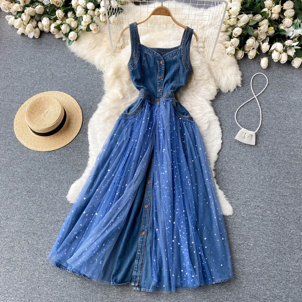 Женское Повседневное платье с длинным рукавом кружевной топ и винтажное