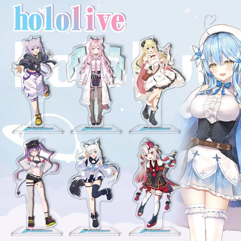 Hololive Vtuber Shirakami Fubuki Ookami Mio косплей акриловая подставка Аниме фигурки настольная
