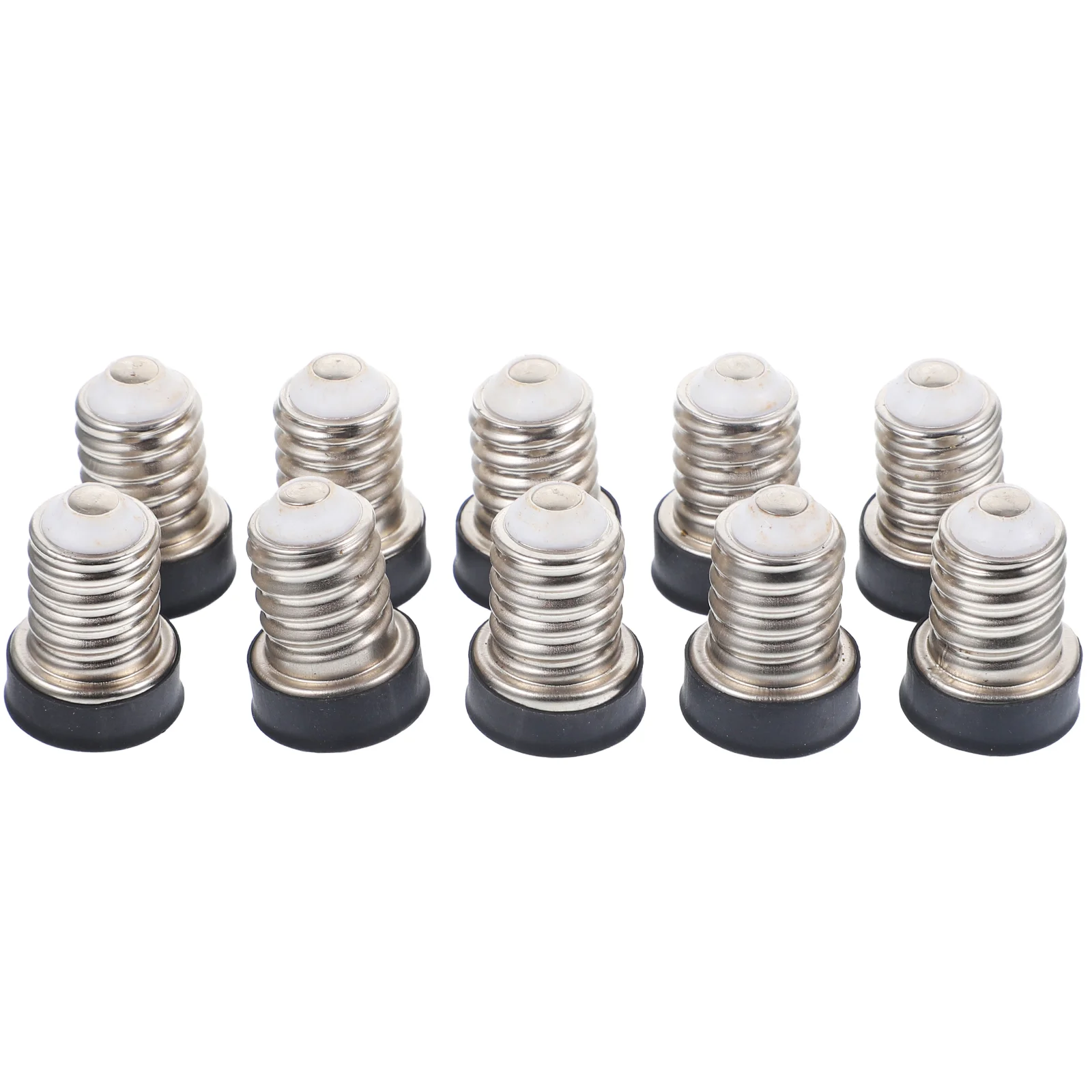 

10 Pcs Lampholder Adapter Converters E14 Light Bulb Copper Socket Adapters Accessories E12 Sockets for bulbs