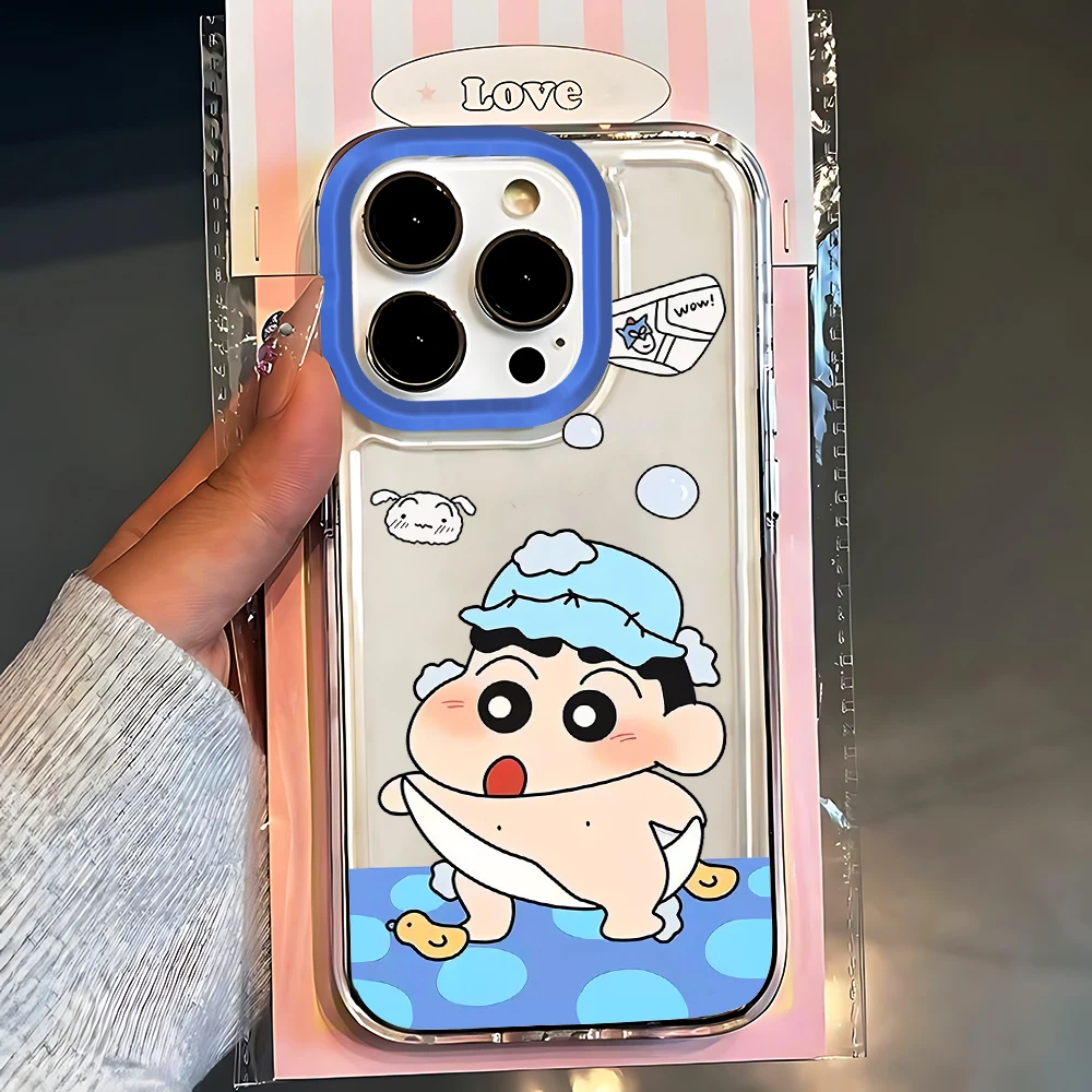 Милый прозрачный чехол для iPhone 11 12 13 14 15 16 Pro Max Mini X Xs XR 7 8 plus Se2020
