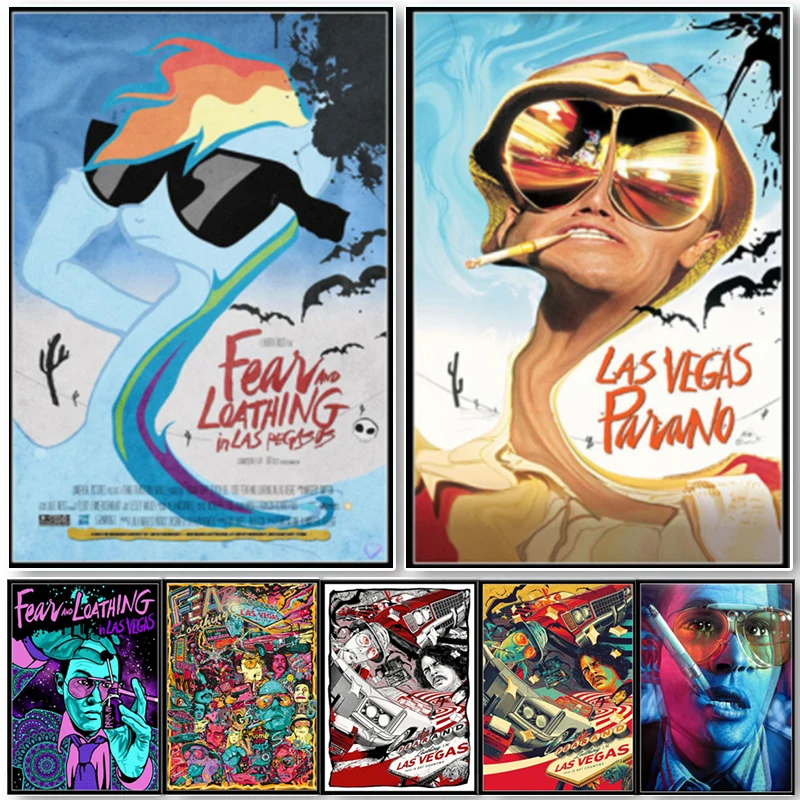 

Абстрактные постеры и картины из классического фильма «Страх и волшебство в Лас Вегасе» и печать на холсте картины на стене украшение для д...