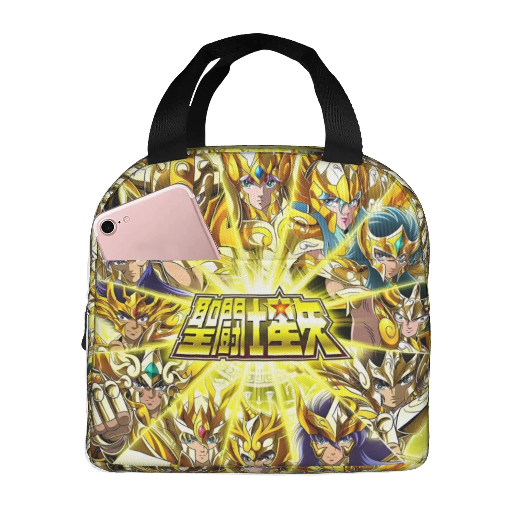 Фото Термоизолированные сумки для обедов S-Saints S-Seiyas, портативный контейнер для обедов «Джентльмены Зодиака», коробка для хранения продуктов на открытом воздухе №3