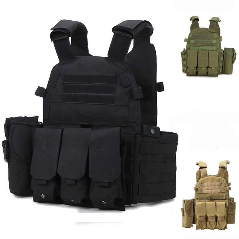 

Тактический жилет 6094, военный жилет Molle, уличный жилет для охоты, стрельбы, военных игр, военная снаряжение CS, армейский боевой жилет для стра...