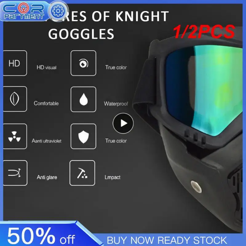 

1/2PCS Goggles anti-wind and sand equipment mask goggles motorcycle helmet off-road sports riding outdoor tactical