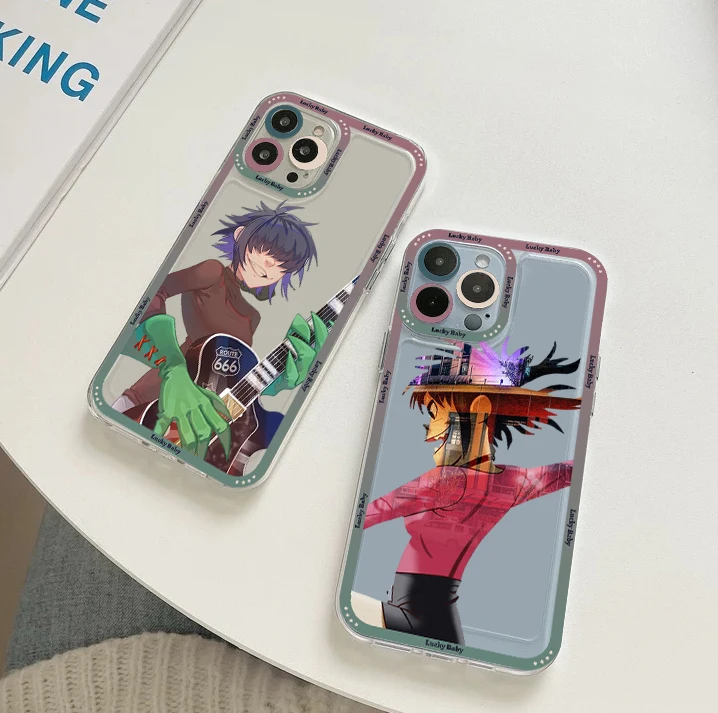 

Gorillaz Phone Case For IPhone 11 12 13 14 Mini Pro Max XR X XS TPU Clear Case For 8 7 6 Plus SE 2020