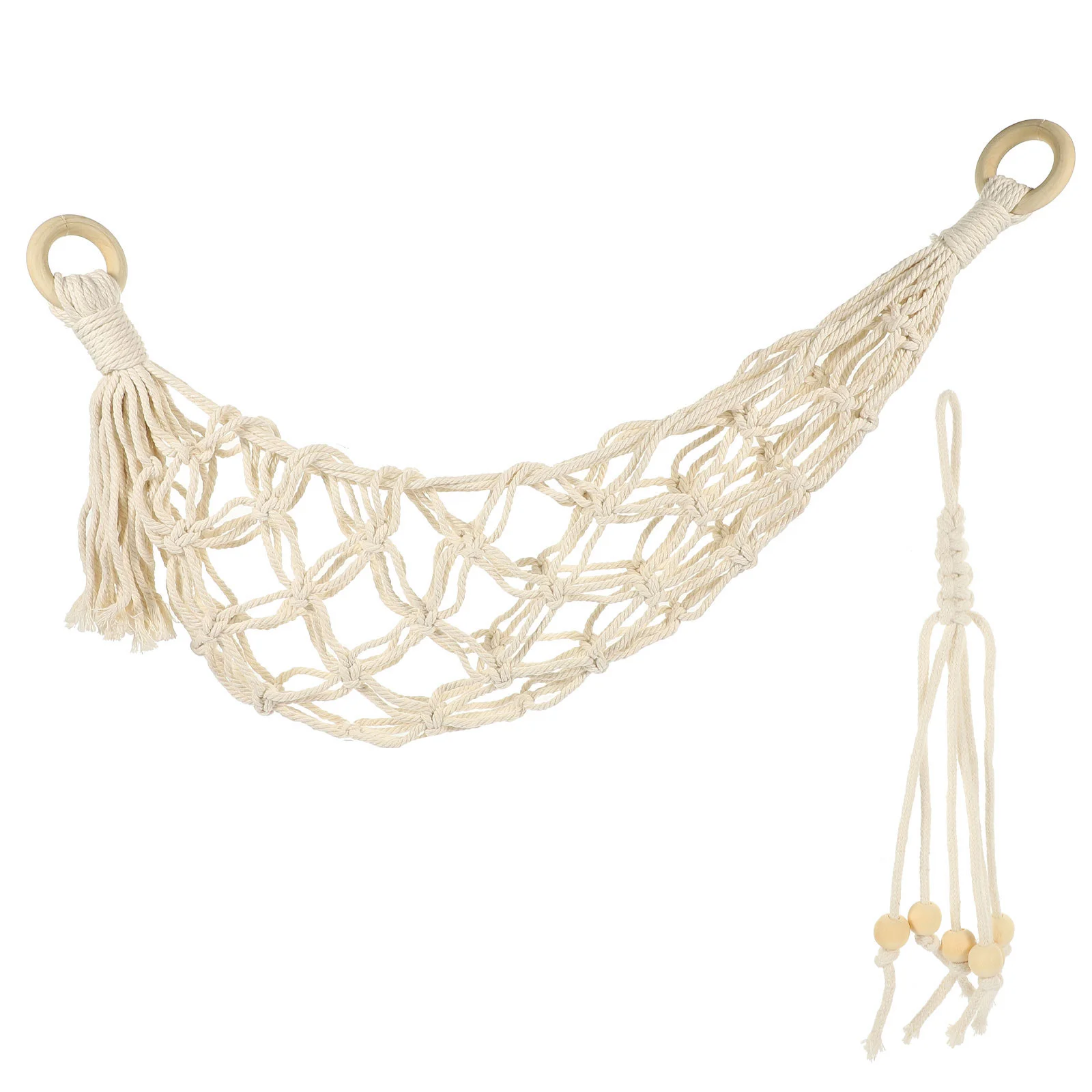 

Fruit Basket Macrame Hanging Hammock Holder Vegetable Cotton Hanger Veggie Rope Net Woven Bohemia Grocery Mesh Storage Onion