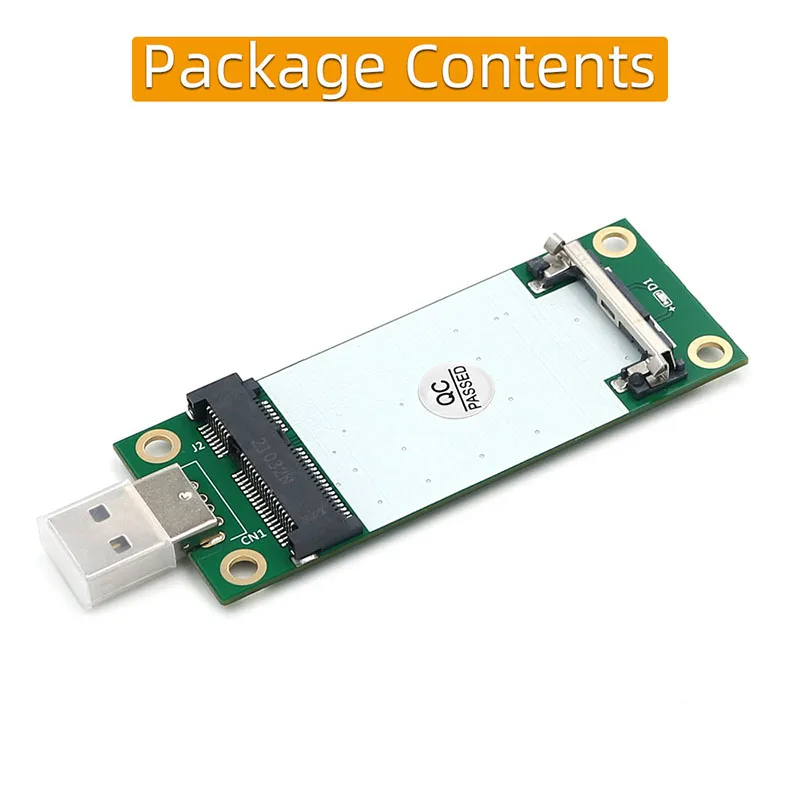 Mini PCIE to USB2.0 Network Adapter Riser with SIM Card Slot for 3G/4G/WWAN/LTE Network Module Wireless Mini-Card for Desktop PC images - 6