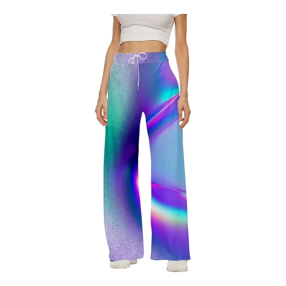 SOJINM Women Printing Summer Wide Leg Pants Baggy Sweatpants Joggers Fashion Bottoms Streetwear Casual Trousers 5XL