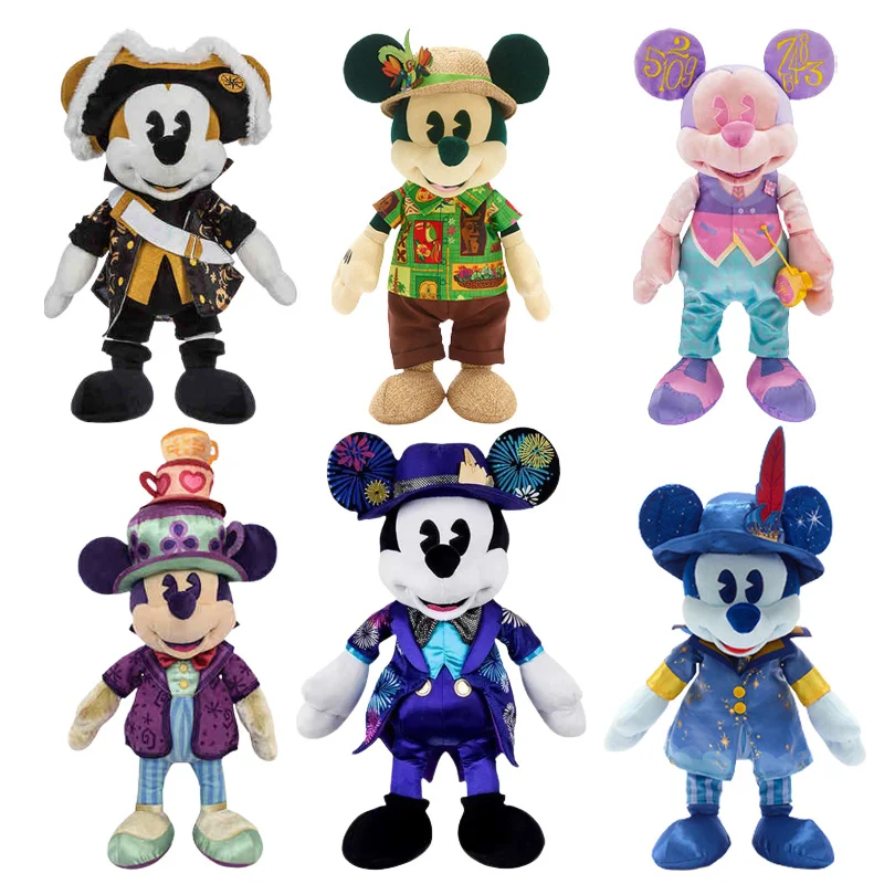 

Плюшевая игрушка Disney, серия любопытных приключений, впечатляющая Микки Маус, главное притяжение, оригинальный милый декор комнаты, мягкая кукла