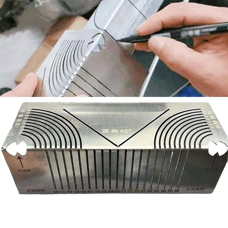 Многофункциональная прецизионная линейка для измерения угла из алюминиевого