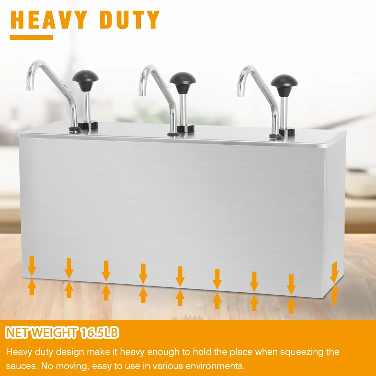 3 ведра быстросъемный насос из нержавеющей стали для специй диспенсер кетчупа