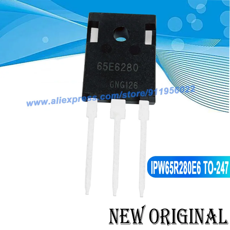 

(5 шт.) 65E6280 IPW65R280E6 TO-247 650V 13.8A / IPW60R190C6 6R190C6 650V 20A / 8R290C3A IPW80R290C3A 800V TO-247