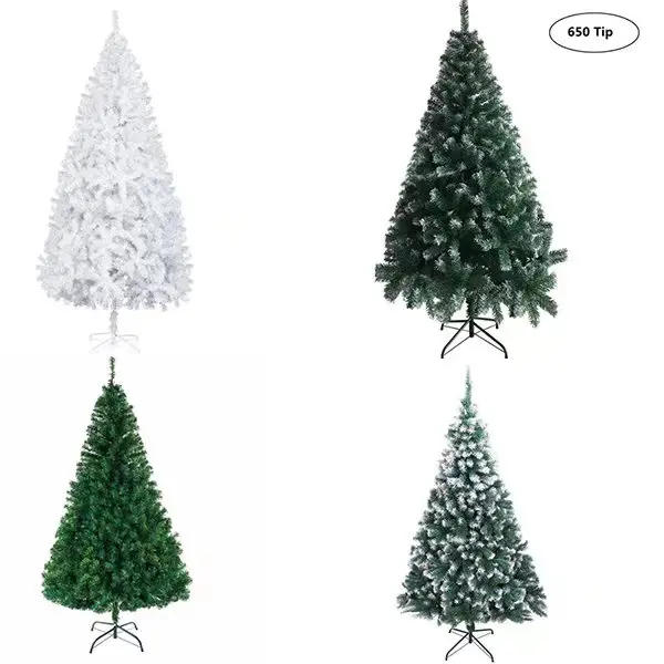 

7ft/6ft Artificial Christmas Tree 1100 Branch New Year Home Decoration Mall Indoor Outdoor Scenes Ornaments
