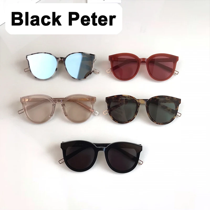 

Black Peter GENTLE YUUMI Women's Sunglasses For Man Glasses Vintage Luxury Brand Goods Designer Summer Uv400 Trendy Monst Korean
