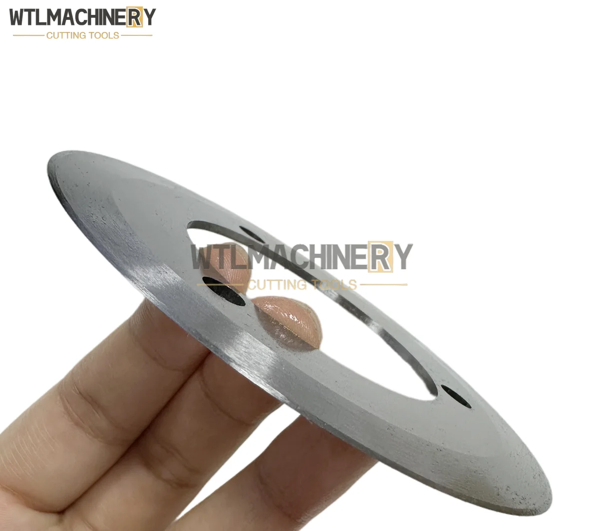 10 шт. скругленные лезвия двойная скошенная кромка и держатель OD:120 мм для нетканых