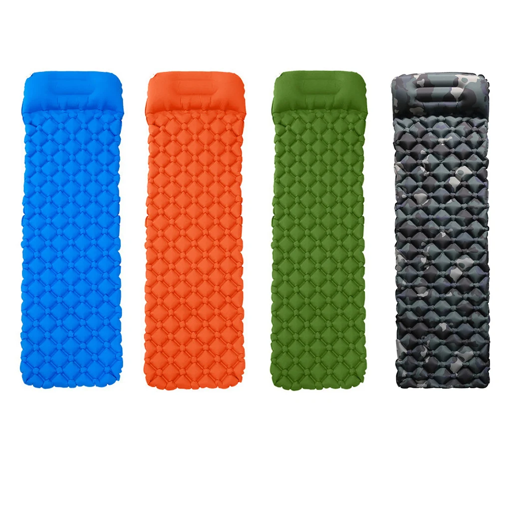 

Надувной Водонепроницаемый туристический коврик, портативный матрас, кровать для кемпинга, походов, синий цвет