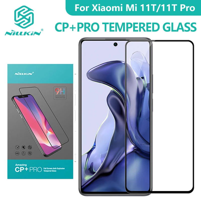 

For Xiaomi Mi 11T Pro Nillkin CP+ Pro Screen Protector Tempered Glass Full Coverage Anti-Glare 9H Explosion-Proof Screen Film