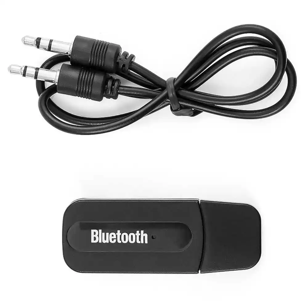 3 5 мм к USB Bluetooth приемник AUX аудио BT музыкальный адаптер кабель черный для