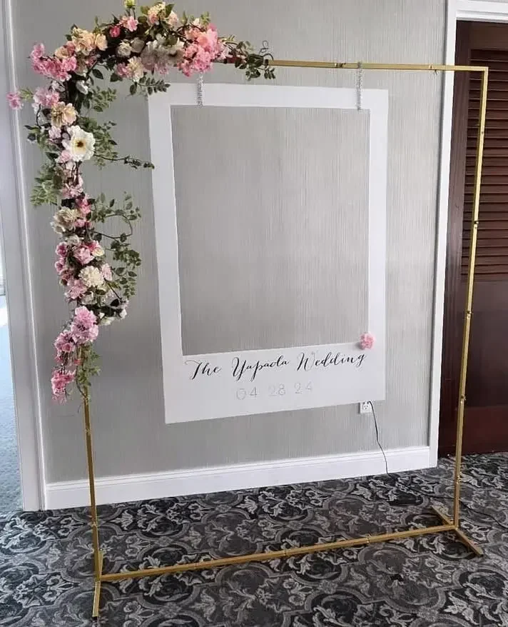 Квадратная свадебная арка подставка для фона церемонии металлические подставки