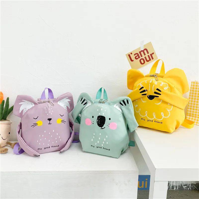 Baby Backpack Boys Girls Cute Cartoon Animal Koala Lion Fox Kindergarten Children's Schoolbag Kids Home Toys Snack Storage Bag