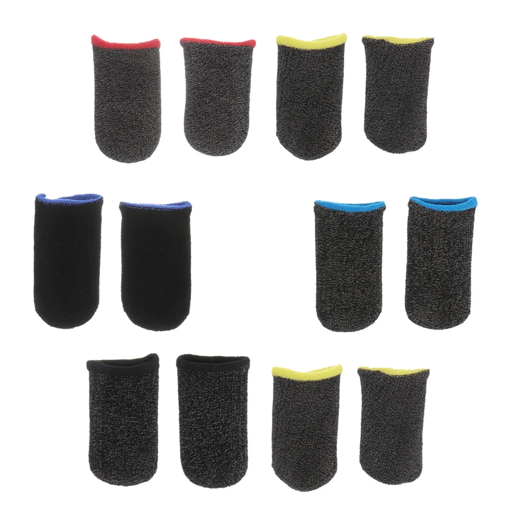 

6 Pairs Screen Protectors Mobile Game Finger Cot Accessory Thumb Sleeve Breathable Sleeves
