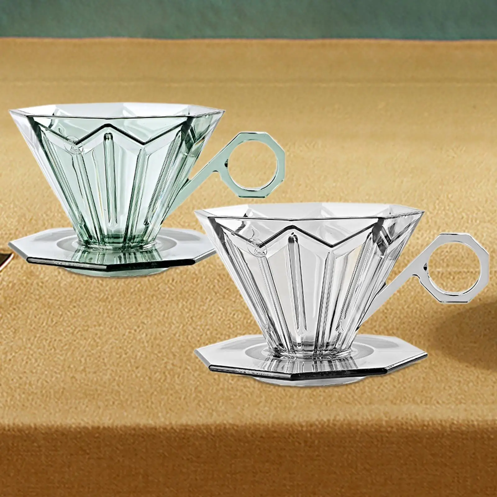 Чашка с фильтром для кофе плоским дном практичный подарок любителей конус