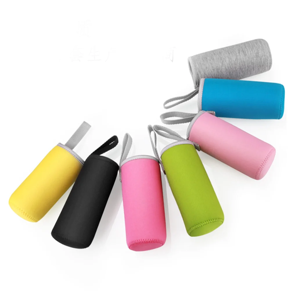 

550ML Water Bottle Carrier Bag Pouch Cover Insulated Water Bottle Holder Cup Sets Great for Stainless Steel Glass or Plastic
