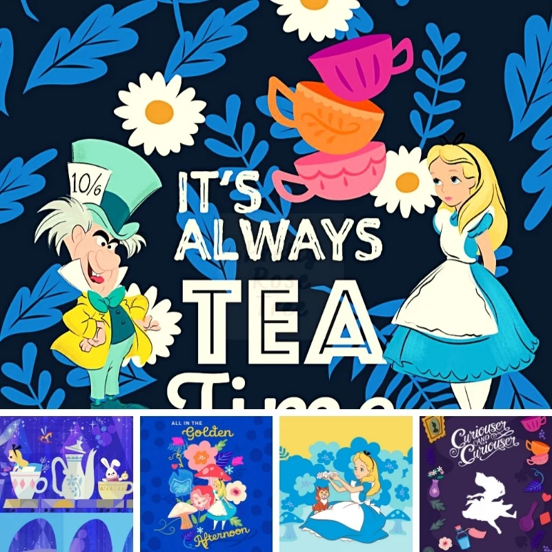 

DIY 5D Disney Diamond Painting Disney Princess Alice in Wonderland Square Art Embroidery Full Diamond Mosaic Fantasy Novelties