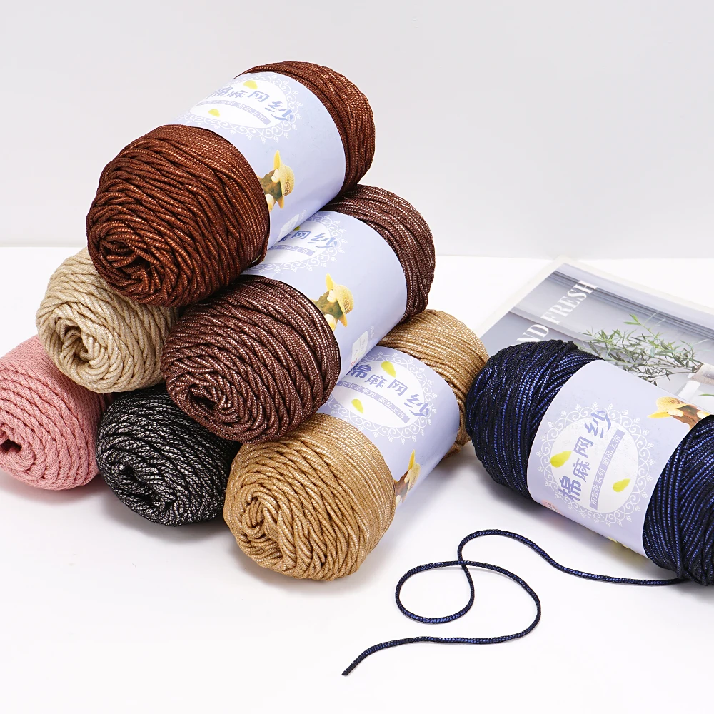 

210±10g Cotton And Linen Mesh Yarn For Knitting And Crochet Scarf Sweater Etc,Anti-Pilling Anti-Static Eco-Friendly.