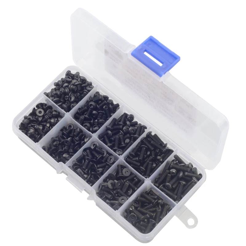 720 шт. набор болтов с шестигранным углублением из углеродистой стали | Винты