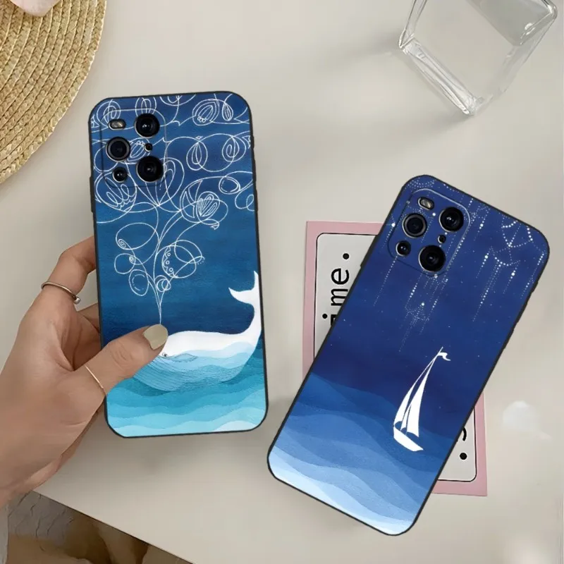 

Fairy Tale The Sea Phone Case For OPPO Reno 6 Pro 7 Find X3 Neo A54 A55 X5 A16 A57 A92 A93 A74 A94 K9 K9S Back Cover