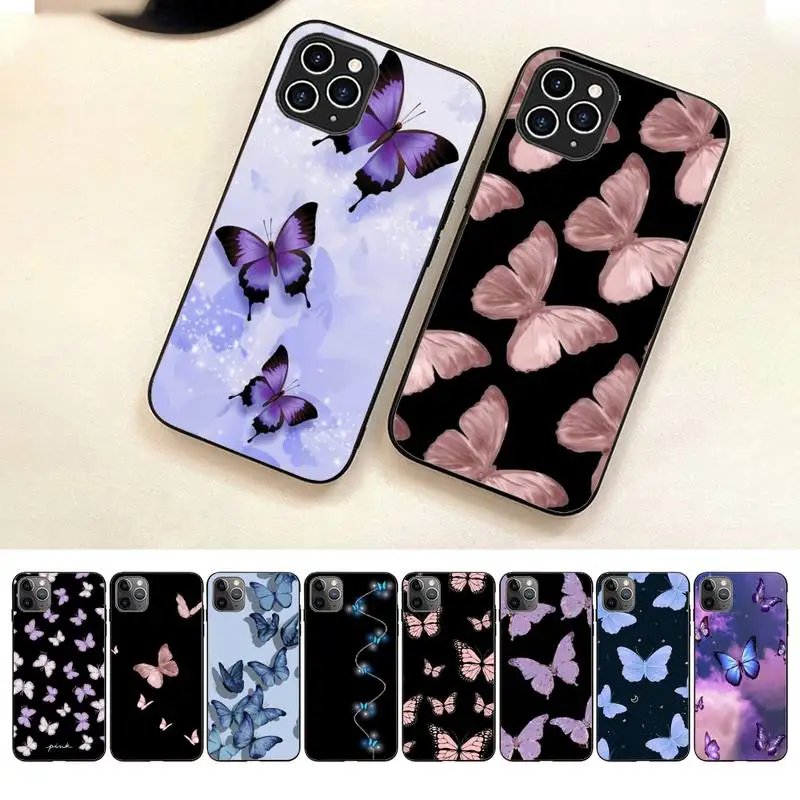 

Butterfly Phone Case For Iphone 7 8 Plus X Xr Xs 11 12 13 14 Se2020 Mini Pro Max Case
