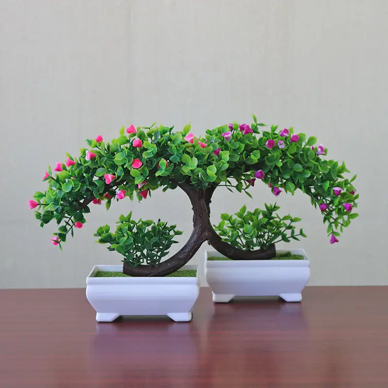 

Simulation plants potted indoor green plants small bonsai home decorations plastic flowers living room furnishings
